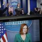 White House press secretary Jen Psaki speaks during the daily briefing at the White House in Washington, Wednesday, Oct. 6, 2021. (AP Photo/Susan Walsh)