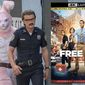 Free City avatars controlled by Mouser (Utkarsh Ambudkar) and Keys (Joe Keery) hunt Guy (Ryan Reynolds) in &quot;Free Guy,&quot; now available in the 4K format from Walt Disney Studios Home Entertainment.