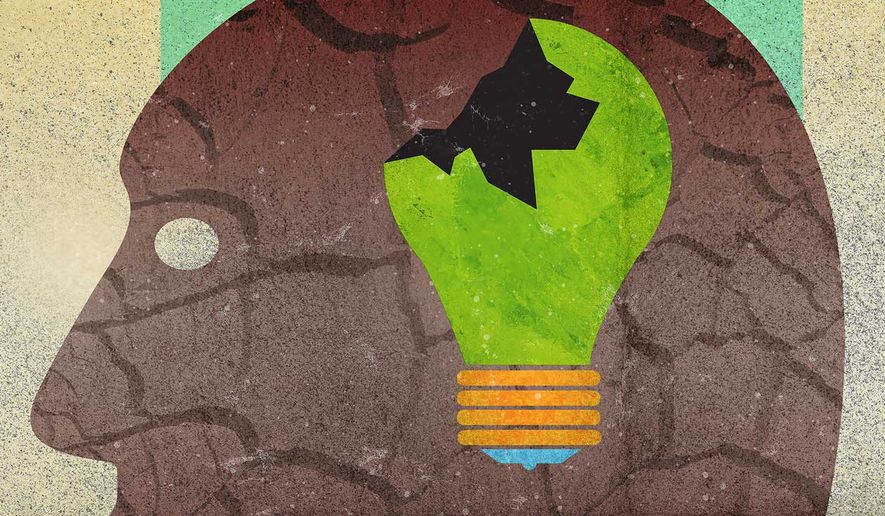 Left's Green Energy Logic Illustration by Greg Groesch/The Washington Times