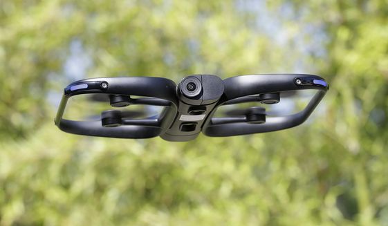 U.S. political and security concerns about the world&#39;s dominant consumer drone-maker, China-based DJI, have opened the door for Skydio and other companies to pitch their drones for government and business customers. (AP Photo/Jeff Chiu) ** FILE **