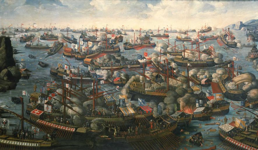 Painting of the Battle of Lepanto of 1571 (public domain)