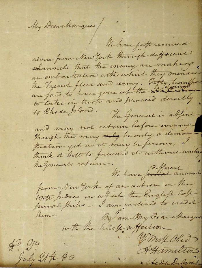 Alexander Hamilton letter at center of legal fight returned