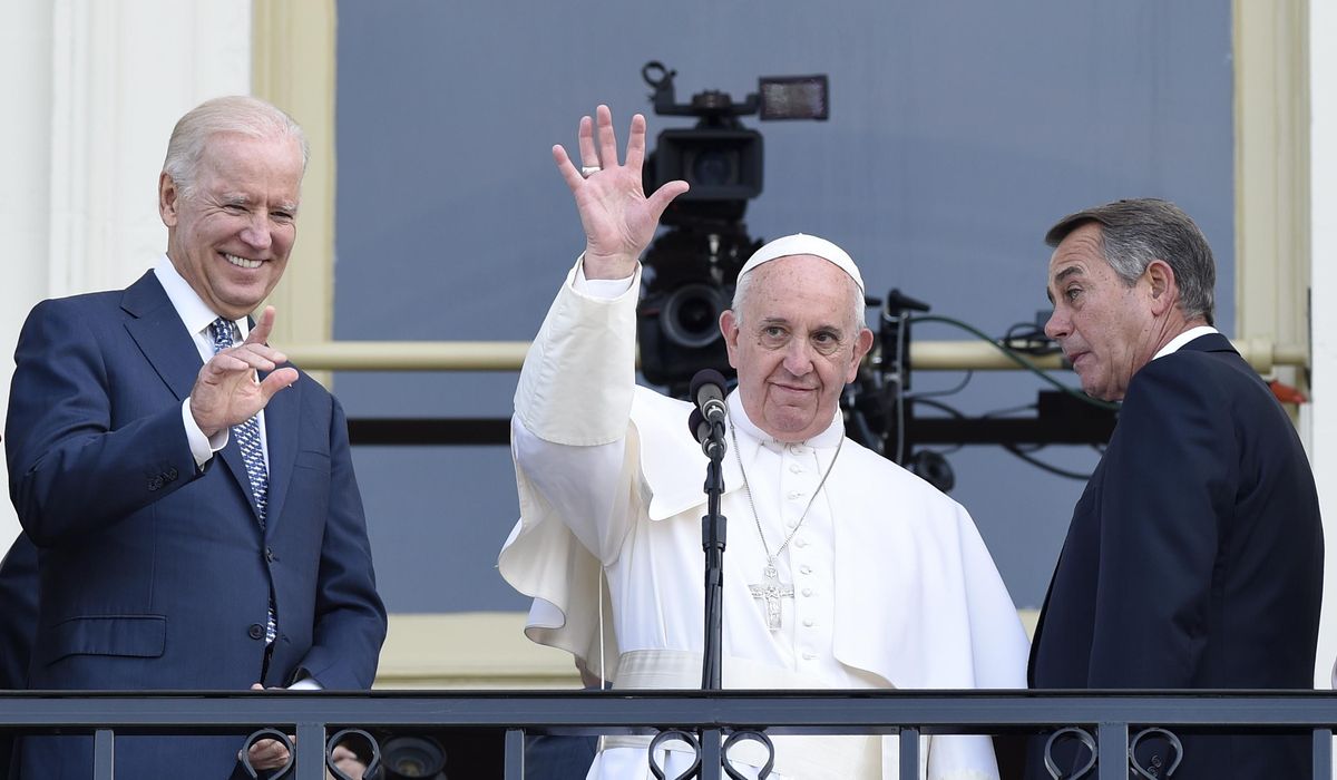 NextImg:Biden says he and the Pope are ‘on the same page’ about Israel