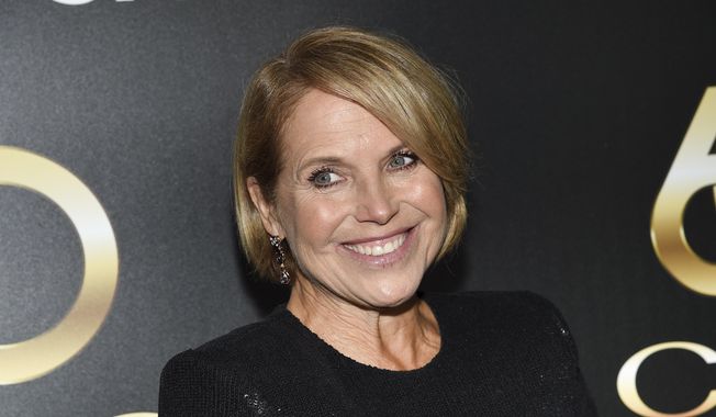 In this Wednesday, Sept. 25, 2019, file photo, television journalist Katie Couric attends the 60th annual Clio Awards at The Manhattan Center in New York. (Photo by Evan Agostini/Invision/AP, File)