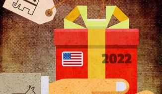 Democrat&#39;s 2022 Election Gift Illustration by Greg Groesch/The Washington Times