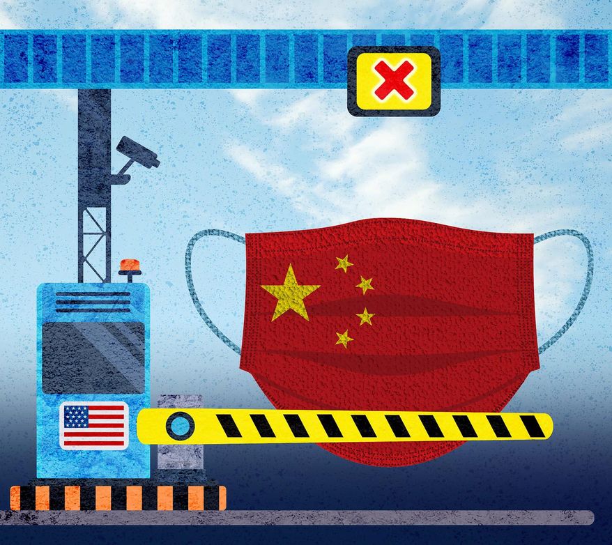 Stopping China Imports Illustration by Greg Groesch/The Washington Times