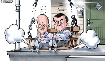 Mayor Pete handling the supply chain (Illustration by Gary Varvel for Creators Syndicate)