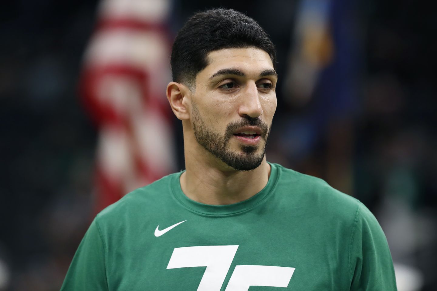 Enes Kanter, censored NBA player, sports 'free China' game shoes with banned images thumbnail