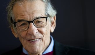 Author and biographer Robert Caro is photographed after touring a permanent exhibit in his honor, &amp;quot;Turn Every Page&amp;quot;: Inside the Robert A. Caro Archive, at the New York Historical Society Museum &amp;amp; Library in New York on Wednesday, Oct. 20, 2021. (AP Photo/John Minchillo)