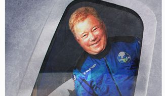 William Shatner and Where No Man Has Gone Before Illustration by Alexander Hunter/The Washington Times