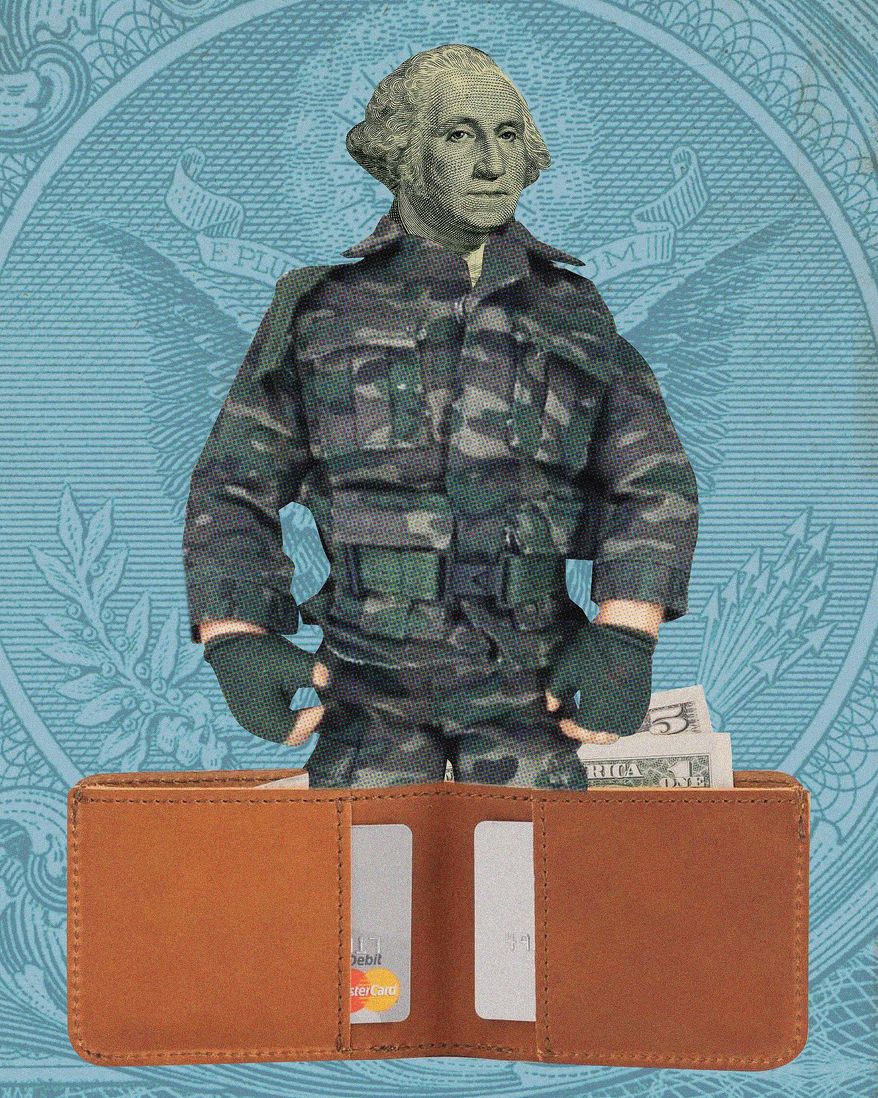 Competitive Military Salaries Illustration by Linas Garsys/The Washington Times