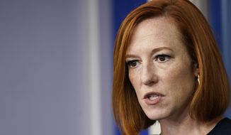 White House press secretary Jen Psaki speaks during the daily briefing at the White House in Washington, Monday, Oct. 18, 2021. On Sunday, Oct. 31, 2021, Psaki said she&#39;d contracted COVID-19. (AP Photo/Susan Walsh, File)