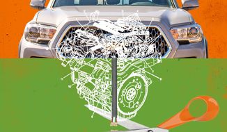 Electric Car Market Manipulation Illustration by Linas Garsys/The Washington Times