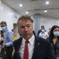 Sen. Rand Paul, R-Ky., speaks with reporters as he walks on Capitol Hill, Thursday, Oct. 7, 2021, in Washington. (AP Photo/Alex Brandon) **FILE**