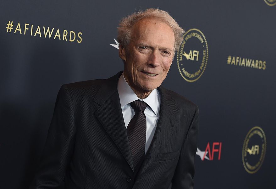 Clint Eastwood arrives at the AFI Awards on Jan. 3, 2020, in Los Angeles. An iconic western starring Eastwood has been dubbed in the Navajo language. The movie, “A Fistful of Dollars,” or “Béeso Dah Yiníłjaa’” in Navajo, will be screened this month on or near the reservation that extends into Arizona, New Mexico and Utah. A premiere for the cast and crew is scheduled Nov. 16, 2021, at the Window Rock, Ariz., theater. The Western is the third major film available in the Navajo language. (Photo by Jordan Strauss/Invision/AP, File)