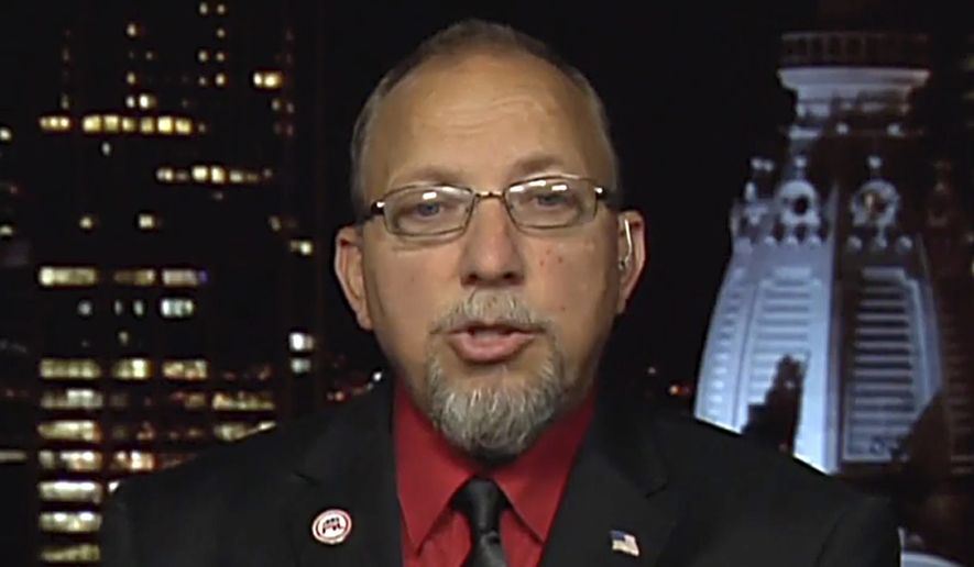 This image from video provided by Fox News shows Edward Durr, a furniture company truck driver and first-time office holder, as he appeared on Fox News Channel&#39;s &quot;Fox News Primetime&quot; program with guest-host Rachel Campos-Duffy. Durr, a furniture company truck driver and first-time officeholder, defeated longtime state Senate president, Democrat Steve Sweeney, in New Jersey&#39;s 3rd Legislative District, according to results tallied Thursday, Nov 4, 2021. (Fox News Channel&#39;s &quot;Fox News Primetime&quot; via AP)