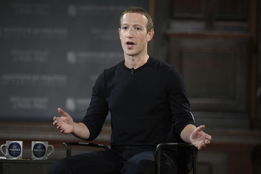 Facebook CEO Mark Zuckerberg speaks at Georgetown University, Thursday, Oct. 17, 2019, in Washington. Zuckerberg promises that the virtual-reality “metaverse” he’s planning to build will “let you do almost anything.” That might not be such a great idea. (AP Photo/Nick Wass, File)