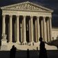 The Supreme Court is seen at dusk on Oct. 22, 2021, in Washington. (AP Photo/J. Scott Applewhite, File)