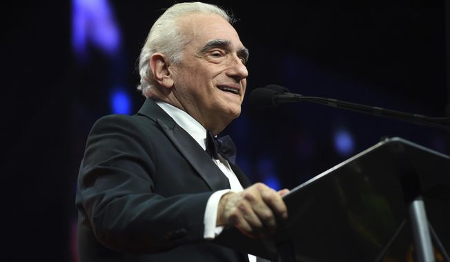 Martin Scorsese accepts the Sonny Bono visionary award for his film &amp;quot;The Irishman&amp;quot; at the 31st annual Palm Springs International Film Festival Awards Gala on Jan. 2, 2020, in Palm Springs, Calif. Scorsese turns 79 on Nov. 17. (AP Photo/Chris Pizzello, File)
