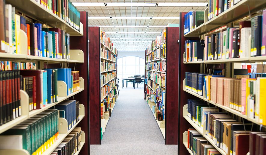 School library (Photo credit: DavidPinoPhotography via Shutterstock) ** FILE **