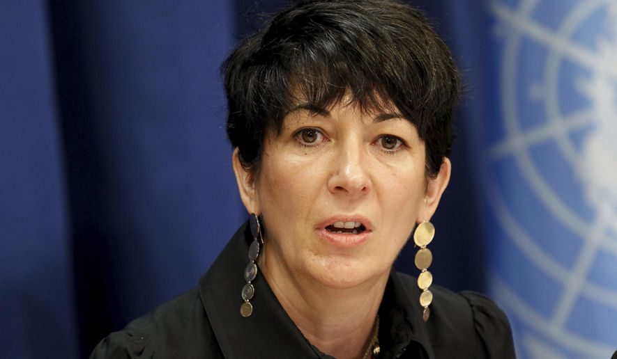 In this June 25, 2013, file photo, Ghislaine Maxwell, founder of the TerraMar Project, attends a press conference on the Issue of Oceans in Sustainable Development Goals, at United Nations headquarters. (United Nations Photo/Rick Bajornas via AP) ** FILE **