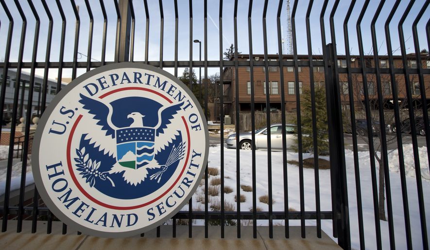 In this Feb. 25, 2015, photo, the Homeland Security Department headquarters in northwest Washington is shown here. (AP Photo/Manuel Balce Ceneta) **FILE**