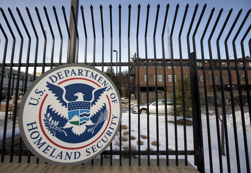 In this Feb. 25, 2015, photo, the Homeland Security Department headquarters in northwest Washington is shown here. (AP Photo/Manuel Balce Ceneta) **FILE**