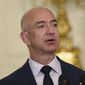 Jeff Bezos, the founder and CEO of Amazon.com, speaks in the State Dining Room of the White House in Washington, May 5, 2016. (AP Photo/Susan Walsh, File)