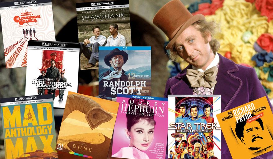 Gene Wilder aka Willy Wonka oversees some of the best movie gifts for 2021 including &quot;The Shawshank Redemption,&quot; &quot;Inglourious Basterds,&quot; &quot;Star Trek: The Original Four Movie Collection,&quot; &quot;Randolph Scott Western Collection,&quot; &quot;A Clockwork Orange,&quot; &quot;Willy Wonka and the Chocolate Factory,&quot; &quot;The Ultimate Richard Pryor Collection: Uncensored,&quot; &quot;Audrey Hepburn: 7-Movie Collection,&quot; &quot;Mad Max Anthology,&quot; and &quot;Dune: Special Edition.&quot;