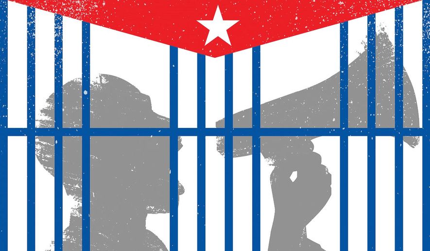 Silencing of Cubans Illustration by Linas Garsys/The Washington Times