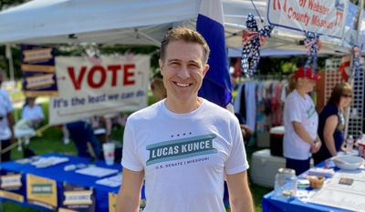Lucas Kunce, 39, a Democrat and U.S. Marine veteran, is running for a U.S. Senate seat to represent Missouri. He has far out-fundraised a crowded field of Democrats and most Republicans in a race for a vacant Senate seat that could be pivotal in deciding which party controls the chamber after 2022. (Image courtesy of the Kunce campaign)