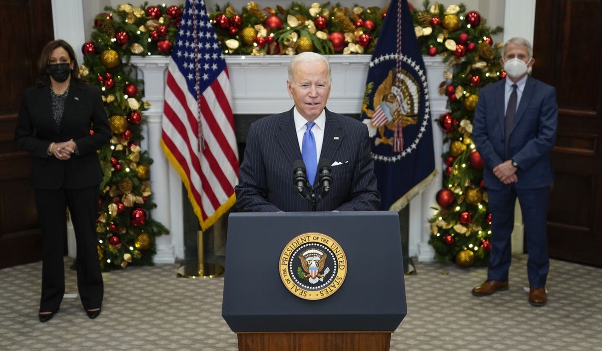 Omicron spreading fast but scientists call it 'mild,' warn not to panic 3 Virus Outbreak Biden 26604.jpg a1b17 c0 250 6000