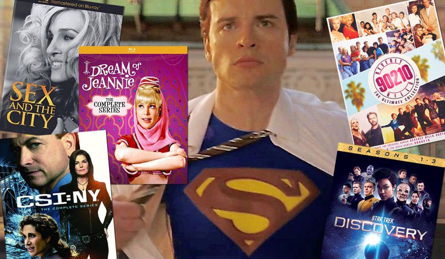 Gift ideas for television show watchers include &quot;CSI: NY — The Complete Series,&quot; &quot;Sex and the City: The Complete Series,&quot; &quot;Star Trek: Discovery, Seasons 1-13,&quot; &quot;I Dream of Jeannie: The Complete Series,&quot; &quot;Beverly Hills 90210: The Ultimate Series&quot; and Tom Welling as Superman in &quot;Smallville: The Complete Series 20th Anniversary Edition.&quot;