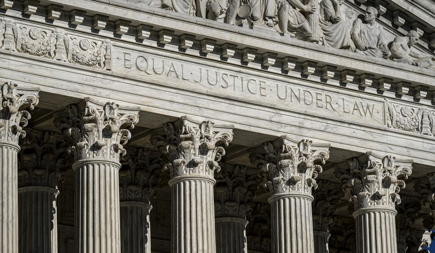 This Sept. 3, 2021, file photo shows the Supreme Court in Washington. On Friday, Dec. 3, 2021, (AP Photo/J. Scott Applewhite, File)