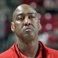 Maryland interim head coach Danny Manning looks on during the first half of an NCAA college basketball game against Northwestern in College Park, Md., Sunday, Dec. 5, 2021. (Amy Davis/The Baltimore Sun via AP) ** FILE **