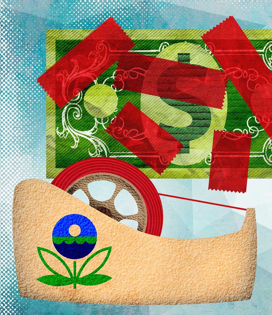 EPA Red Tape and Environmental Justice Illustration by Greg Groesch/The Washington Times