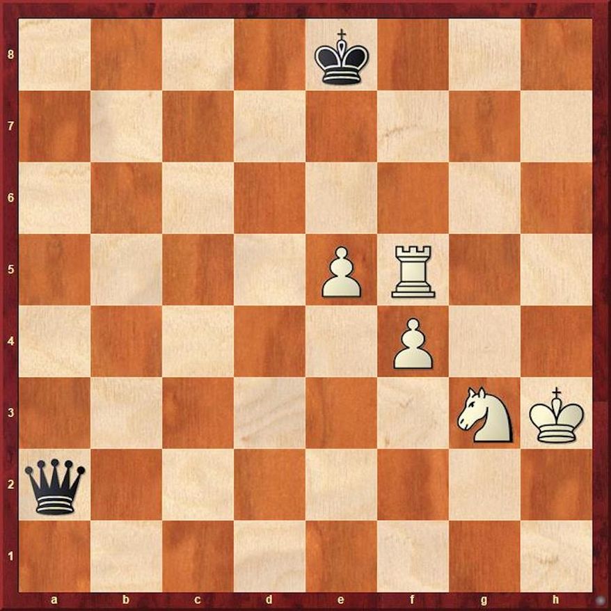 Carlsen-Nepomniachtchi, Game 6, after 130. Kh3.