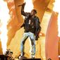 Travis Scott performs at the Astroworld Music Festival in Houston on Nov. 5, 2021. Scott said he didn&#39;t know that fans had died at his Astroworld festival until after his performance ended. In an interview with Charlamagne Tha God posted on Thursday, Dec. 9, Scott said he paused the performance a couple of times, but couldn&#39;t hear fans screaming for help. (Photo by Amy Harris/Invision/AP, File)