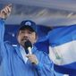 The President of Nicaragua Daniel Ortega speaks during a rally in Managua, Nicaragua, on Sept. 5, 2018. Taiwan has lost Nicaragua as a diplomatic ally after the Central American country said it would officially recognize only China, which claims self-ruled Taiwan as part of its territory. The Nicaraguan government issued a statement Thursday, Dec. 9, 2021, announcing the change. (AP Photo/Alfredo Zuniga, File)