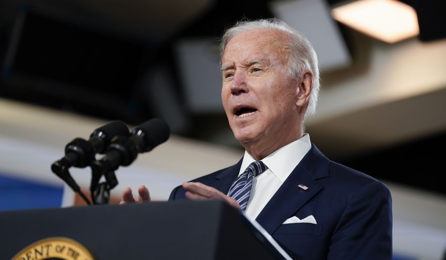 In this file photo, President Joe Biden delivers closing remarks to the virtual Summit for Democracy, in the South Court Auditorium on the White House campus, Friday, Dec. 10, 2021, in Washington. (AP Photo/Evan Vucci)  **FILE**