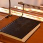 Bible on a pulpit. Photo credit: Wolkenengel565 via Shutterstock. FILE