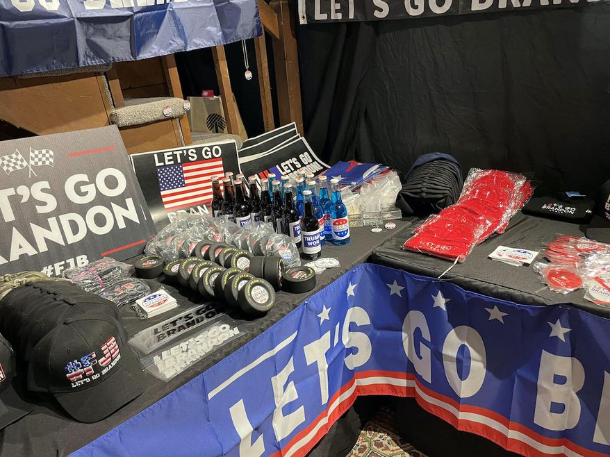 Let's Go, Brandon stores are selling anti-Biden merchandise just in time for Christmas 2021 in Massachusetts and Rhode Island. (Photo courtesy Keith Lambert)
