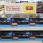 Boxes of BinaxNow home COVID-19 tests made by Abbott are shown for sale on Nov. 15, 2021, at a CVS store in Lakewood, Wash. The Biden administration&#39;s plan for health insurers to reimburse consumers for over-the-counter COVID-19 tests is recalling the model of a bygone era when the companies processed large volumes of claims from individuals _ with paper receipts. (AP Photo/Ted S. Warren) **FILE**