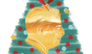 Illustration on a Reaganesque Christmas by Linas Garsys/The Washington Times