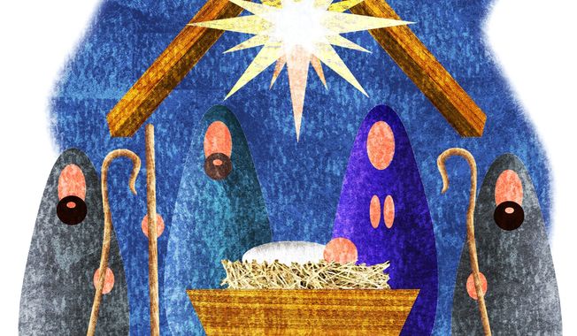 Illustration of Christmas and the Nativity by Alexander Hunter/The Washington Times