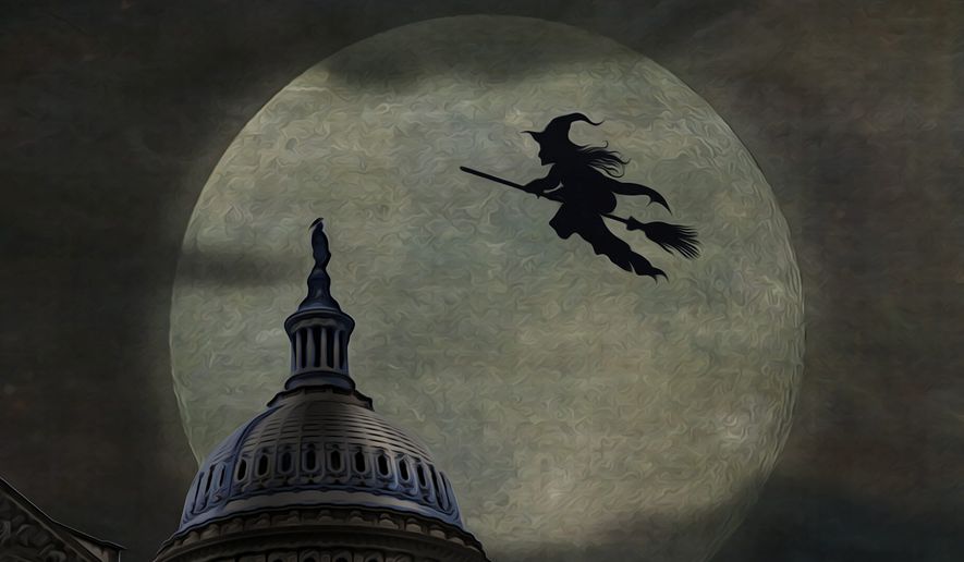 Pelosi and Congressional Democrats&#x27; Jan. 6 Capitol Witch Hunt Illustration by Greg Groesch/The Washington Times