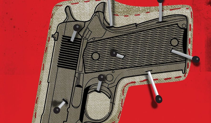 Biden and More Gun Control Illustration by Linas Garsys/The Washington Times