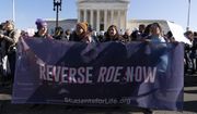 Anti-abortion protesters demonstrate in front of the U.S. Supreme Court Wednesday, Dec. 1, 2021, in Washington, as the court hears arguments in a case from Mississippi, where a 2018 law would ban abortions after 15 weeks of pregnancy, well before viability. An expected decision by the U.S. Supreme Court in the coming year to severely restrict abortion rights or overturn Roe v. Wade entirely is setting off a renewed round of abortion battles in state legislatures. (AP Photo/Jose Luis Magana) **FILE**