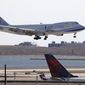 A China Airlines cargo jet lands at John F. Kennedy International Airport, Saturday, March 14, 2020, in New York. On Monday, Jan. 3, 2022, AT&amp;T and Verizon said they will delay activating new 5G wireless service for two weeks following a request by Transportation Secretary Pete Buttigieg, who cited the airline industry&#39;s concern that the service could interfere with systems on planes. (AP Photo/Kathy Willens) **FILE**