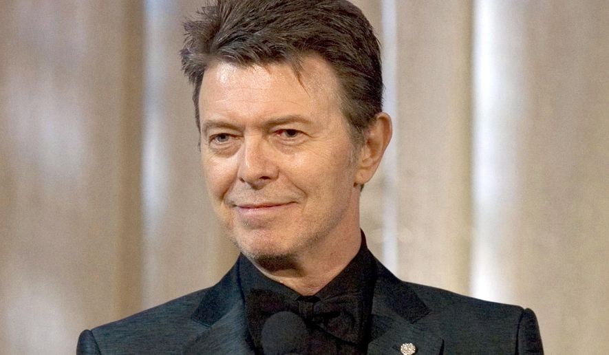 David Bowie accepts the lifetime achievement award at the 11th Annual Webby Awards in New York on June 5, 2007. The extensive catalog of David Bowie, stretching from the late 1960s to just before his death in 2016, has been sold to Warner Chappell Music. More than 400 songs, among them “Space Oddity,” “Ziggy Stardust,&amp;quot; and “Let’s Dance&amp;quot; are included. (AP Photo/Stephen Chernin, File)  **FILE**